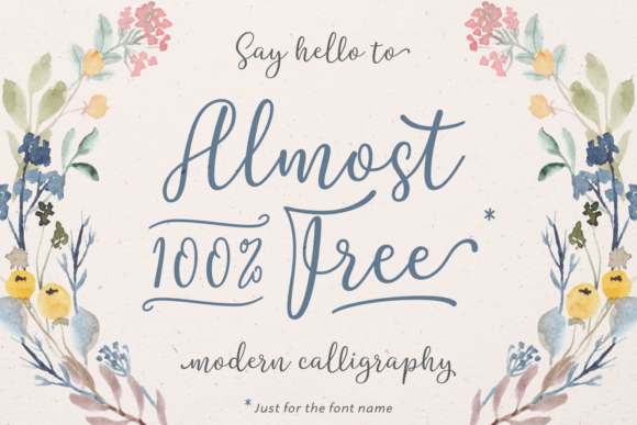 Almost 100 Free: A Bold Script Font for Digital Branding