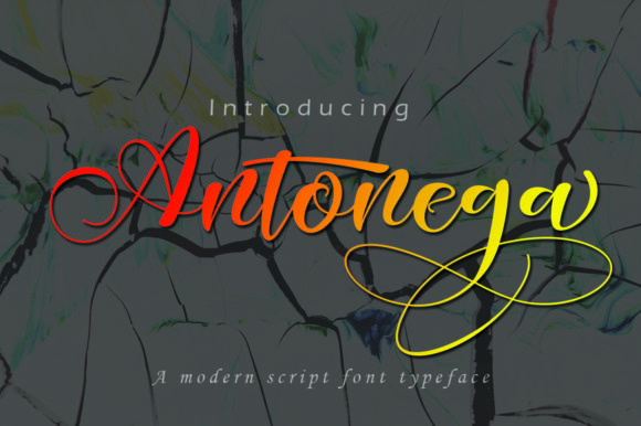 Antonega: A Script Amp Font That Moves With Purpose
