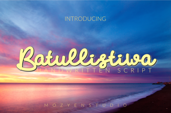 Batullistiwa: A Sweet, Energetic Script Font for Modern Branding