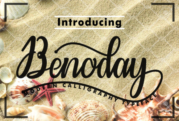 Benoday: A Fresh Script Font for Authentic Brand Identity