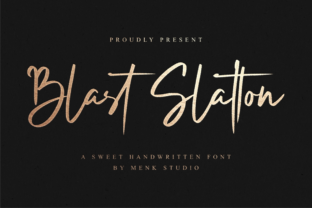 Blast Slatton: A Bold Script Font for Digital Brand Impact