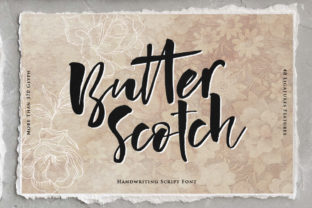 Butterscotch Font: Bold Script Charm for Handmade Labels & Printables