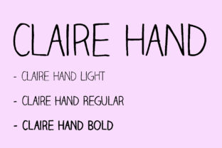 Claire Hand: A Light Script Font That Feels Like It Belongs