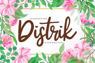 Distrik: A Script Font That Earns Its Space