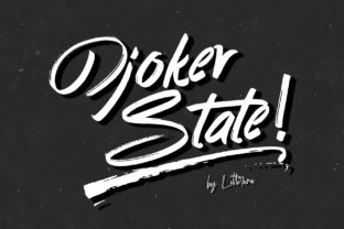 Djoker State: A Playful Script Font for Handmade Labels & Printables
