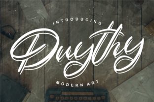Duythy: A Thoughtful Script Font for Editorial Warmth