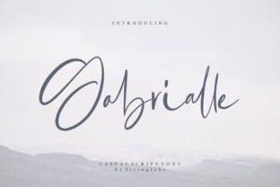 Gabrialle: A Contemporary Script Font for Authentic Branding