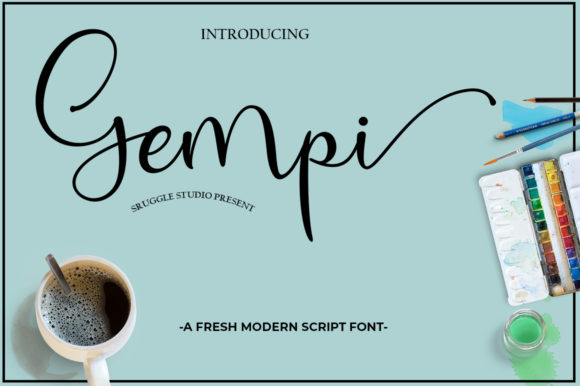 Gempi: A Modern Calligraphy Font That Feels Like It Belongs