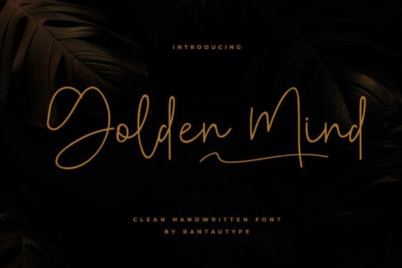 Golden Mind: A Sweet Script Font for Editorial Warmth