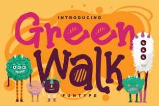 Green Walk: A Playful Script Font That Feels Alive