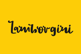 Lamborgini: A Playful Script Font for Digital Branding