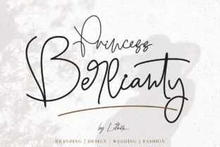 Princess Berlianty: A Modern Monoline Script Typeface for Elegant Branding