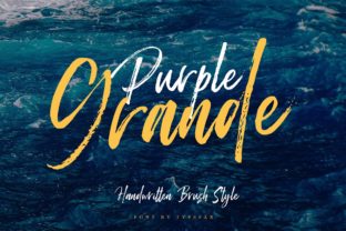 Purple Grande: A Daring Script Font for Handmade Labels & Printables