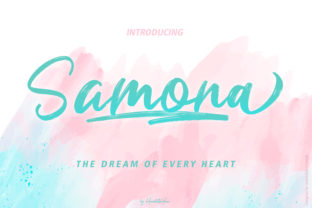 Samona: A Handwritten Script Font That Feels Like a Warm Welcome