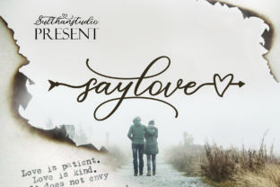 Say Love: A Romantic Script Font for Digital Branding