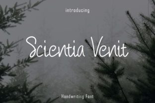 Scientia Venit: A Sweet, Handmade Script Font for Real Craft Projects