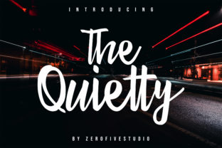 The Quietty: A Script Font That Speaks Clearly